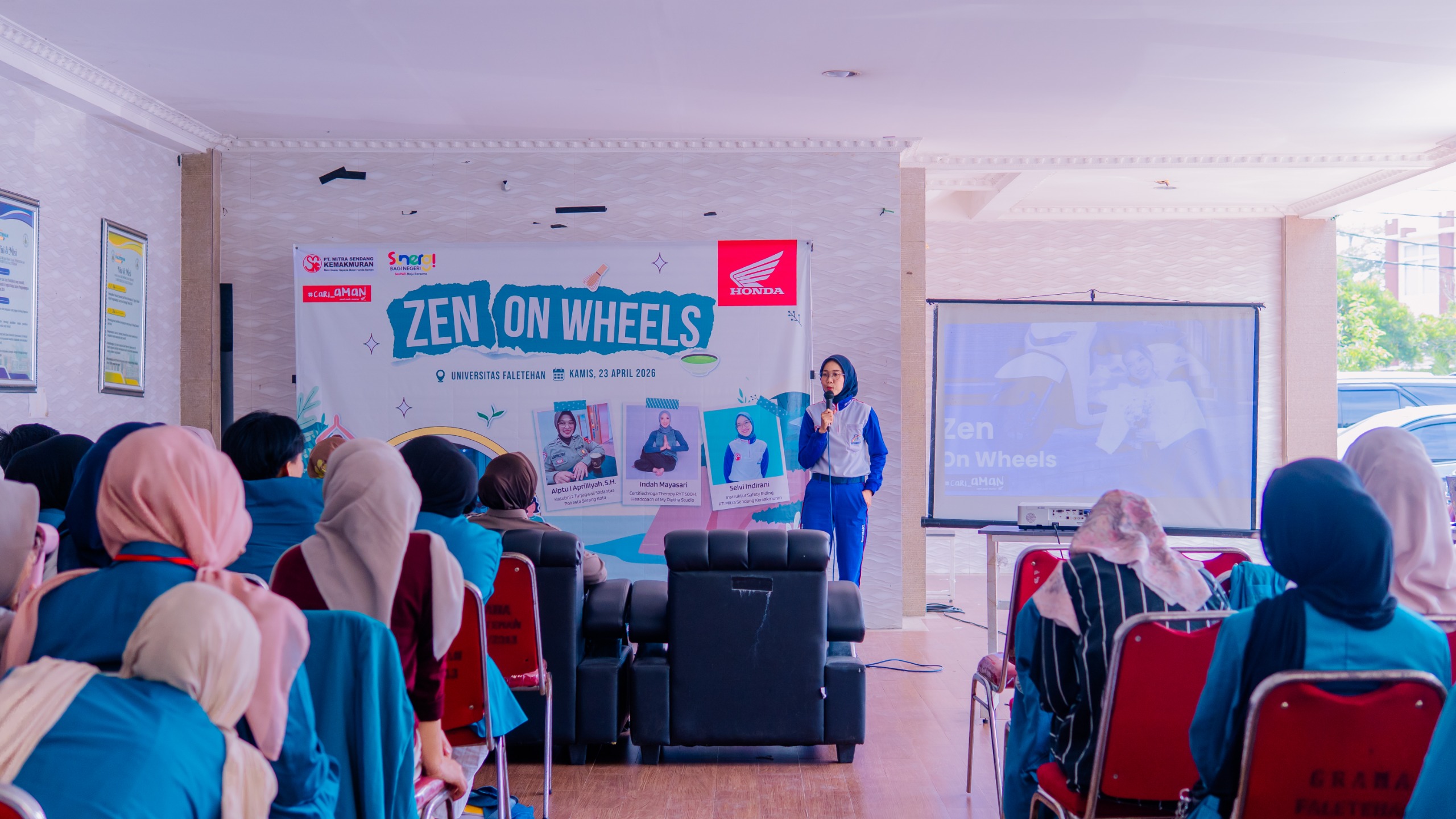 “Zen on Wheels” ala Honda Banten, Tenang Berkendara dari Kampus untuk Kartini Masa Kini